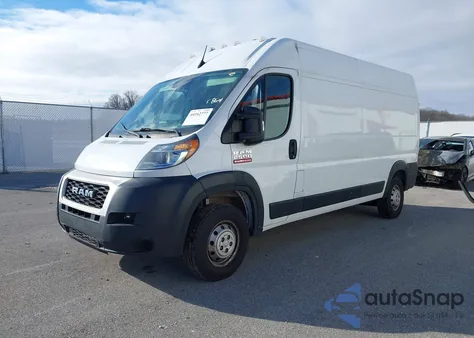 2022 Ram Promaster 2500 High Roof 159 Wb z USA, uszkodzony, nr VIN 3C6LRVDG9NE133711
